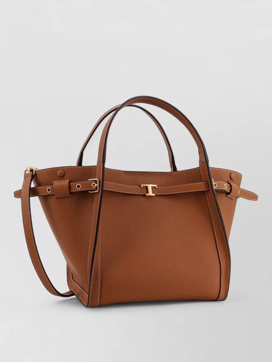 Tod's Hammered Leather Tote Bag Medium Size