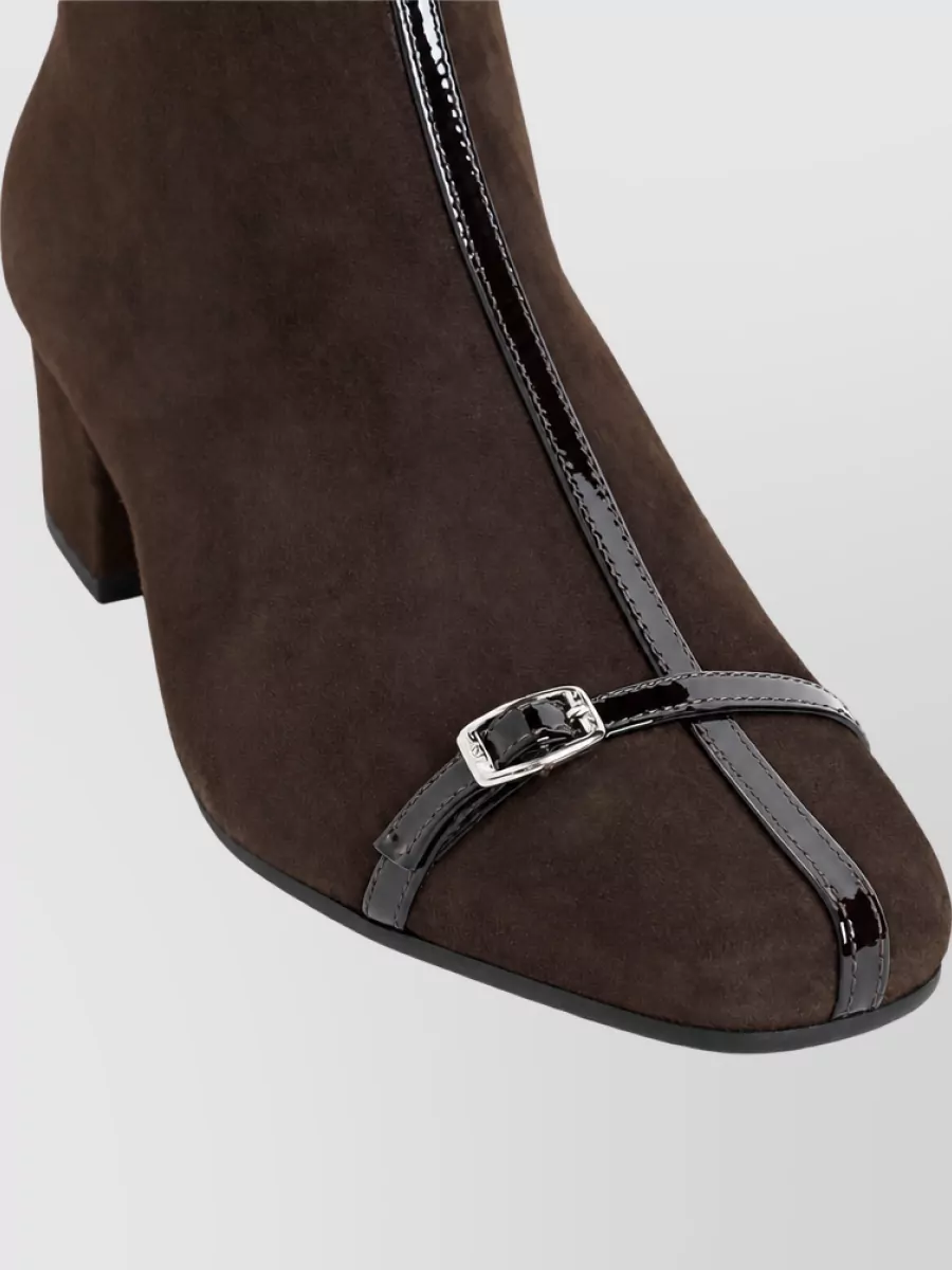 Carel Paris Suede Leather Ankle Boots