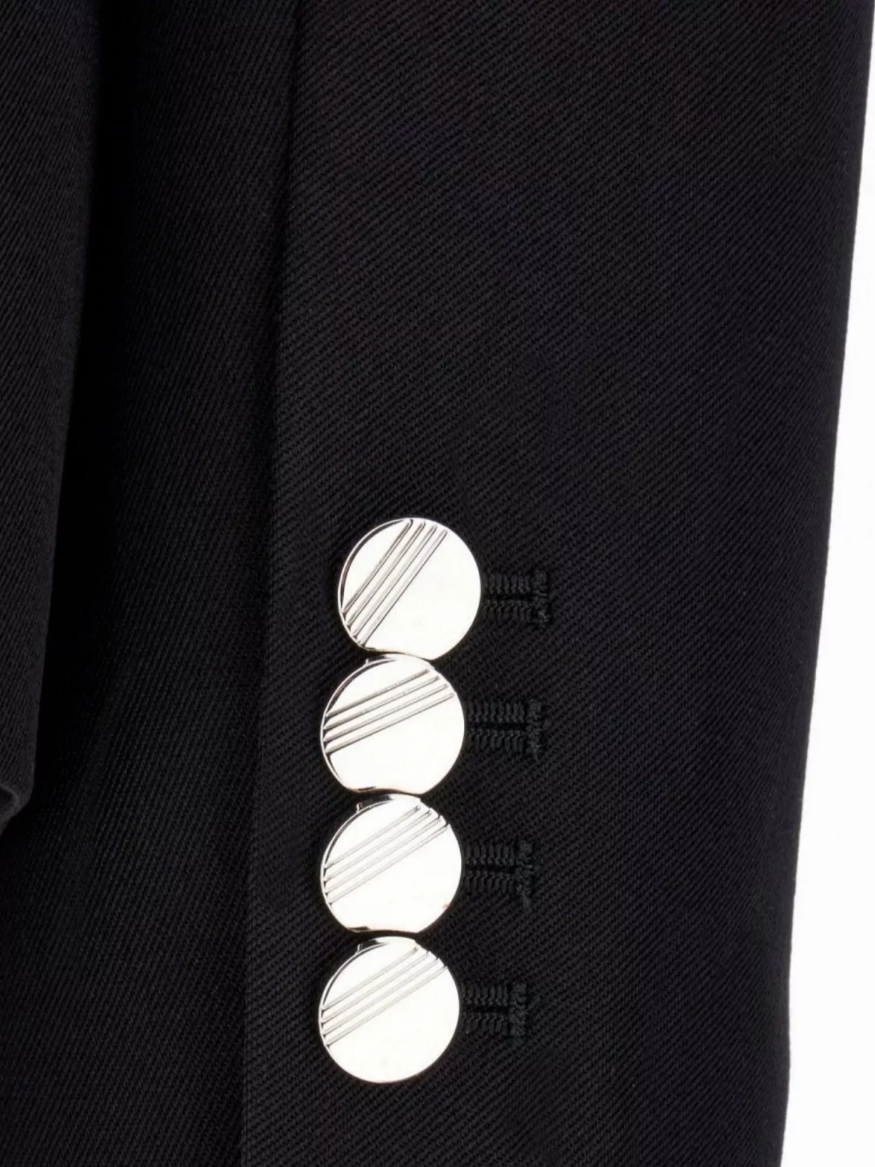 Attico Wool Blazer With Peak Lapels And Slit