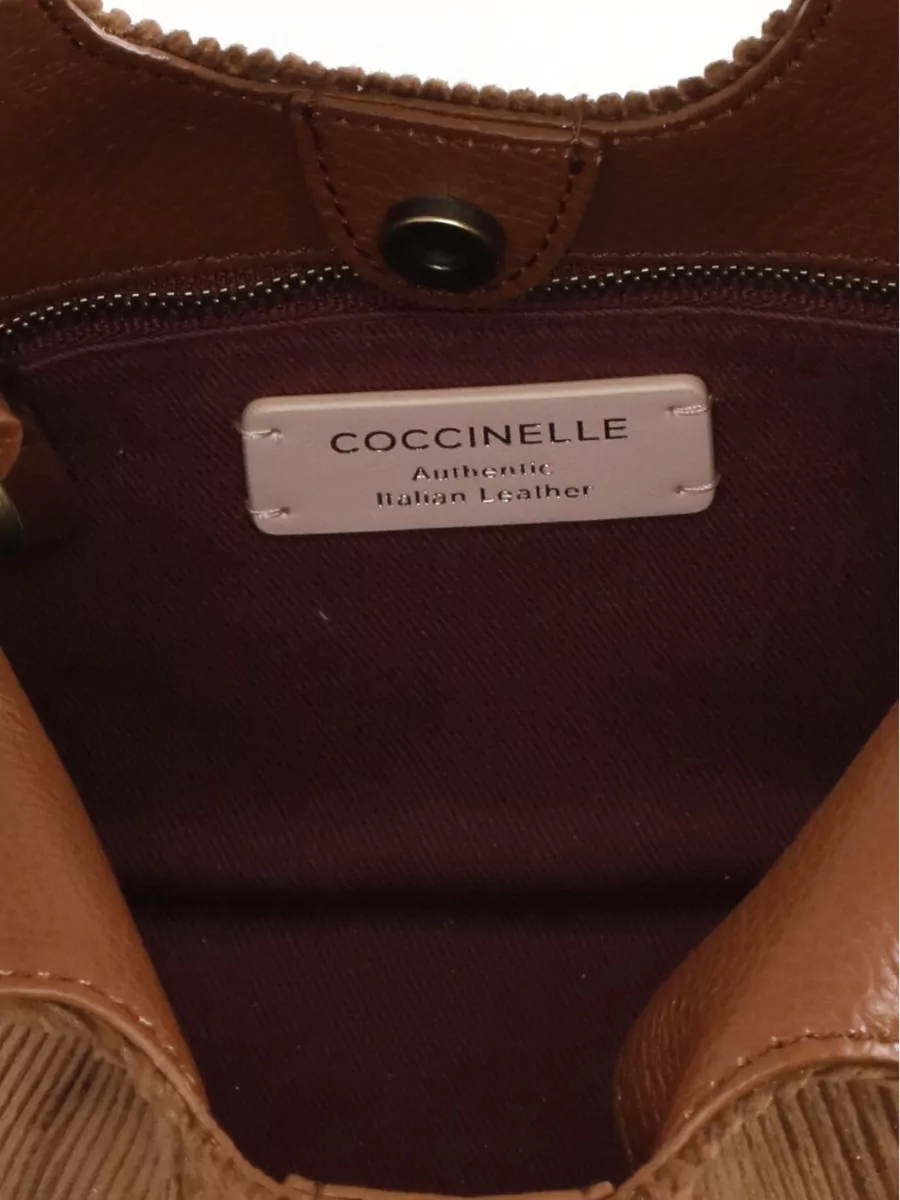 Coccinelle Leather Trim Shoulder Bag