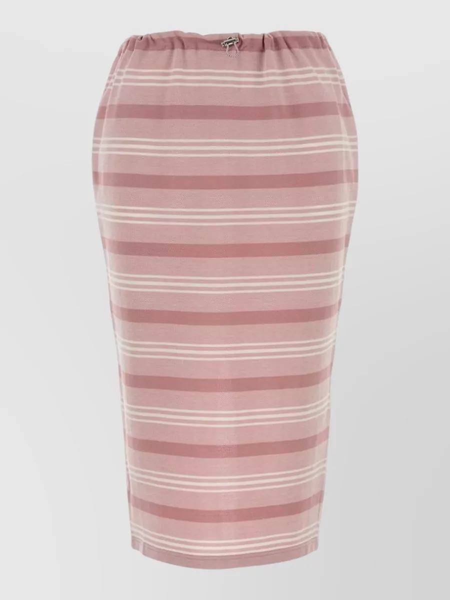 Prada embroidered piquet skirt