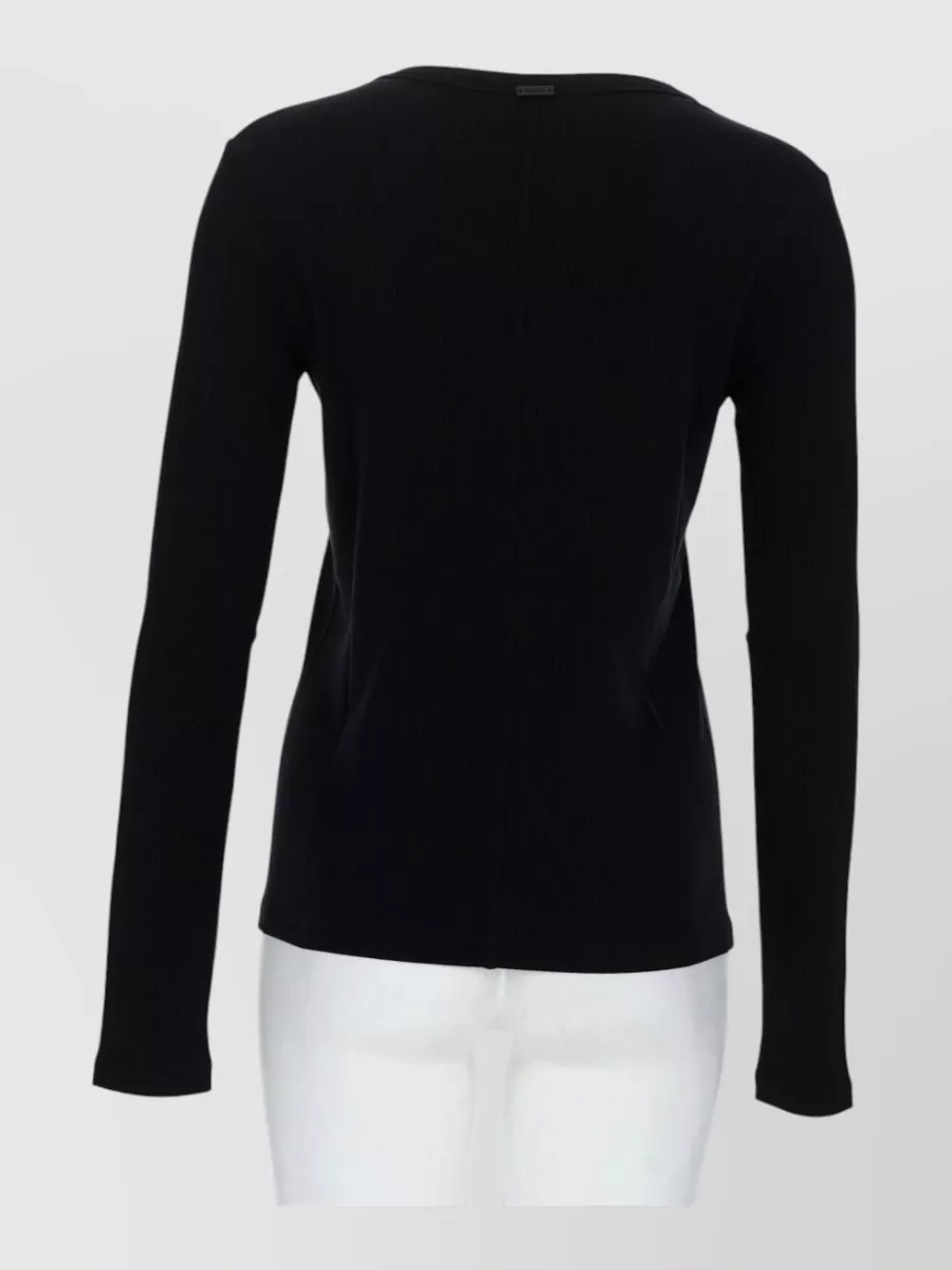 Max Mara Silk Slim-Fit Long-Sleeve Top