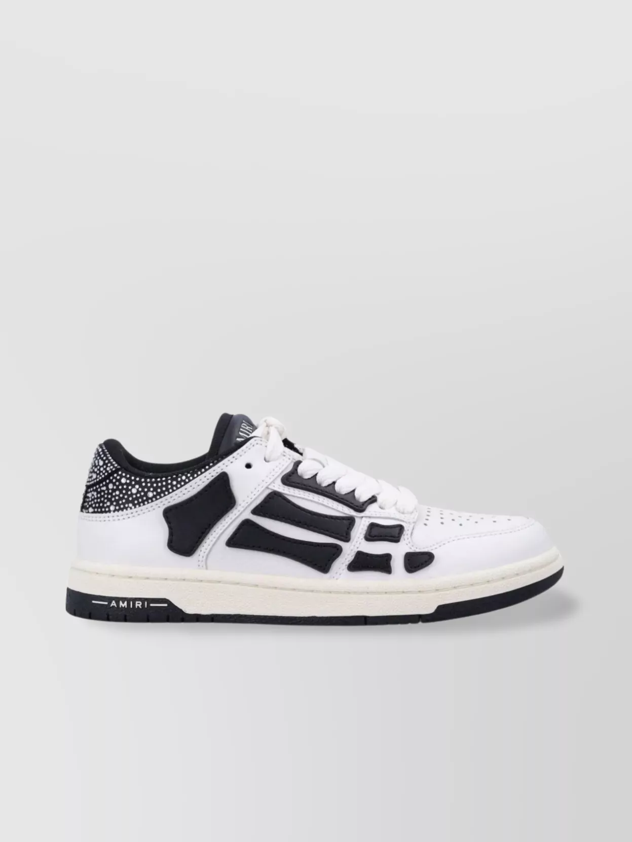 Amiri Satin Crystal Low Top Sneakers