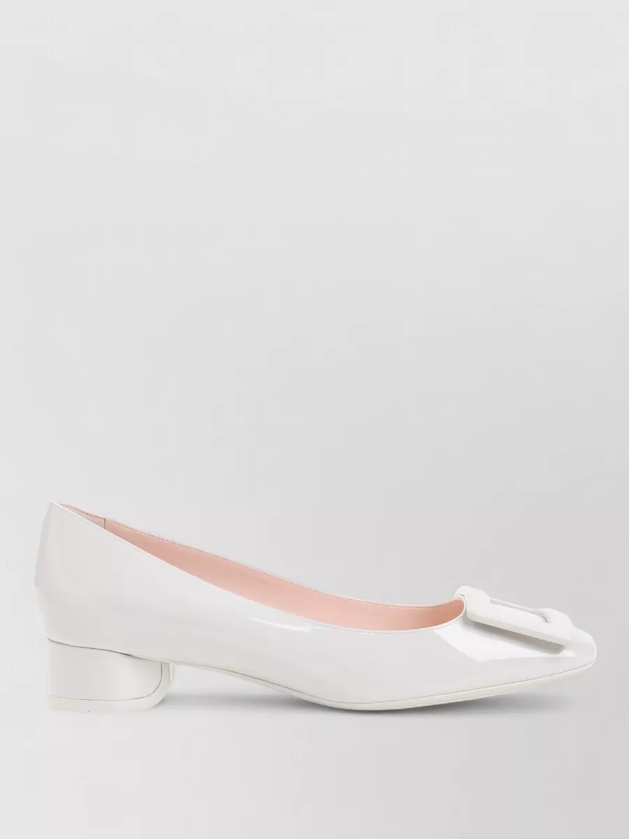 Roger Vivier Roundy Lacquered Pumps Buckle Detail