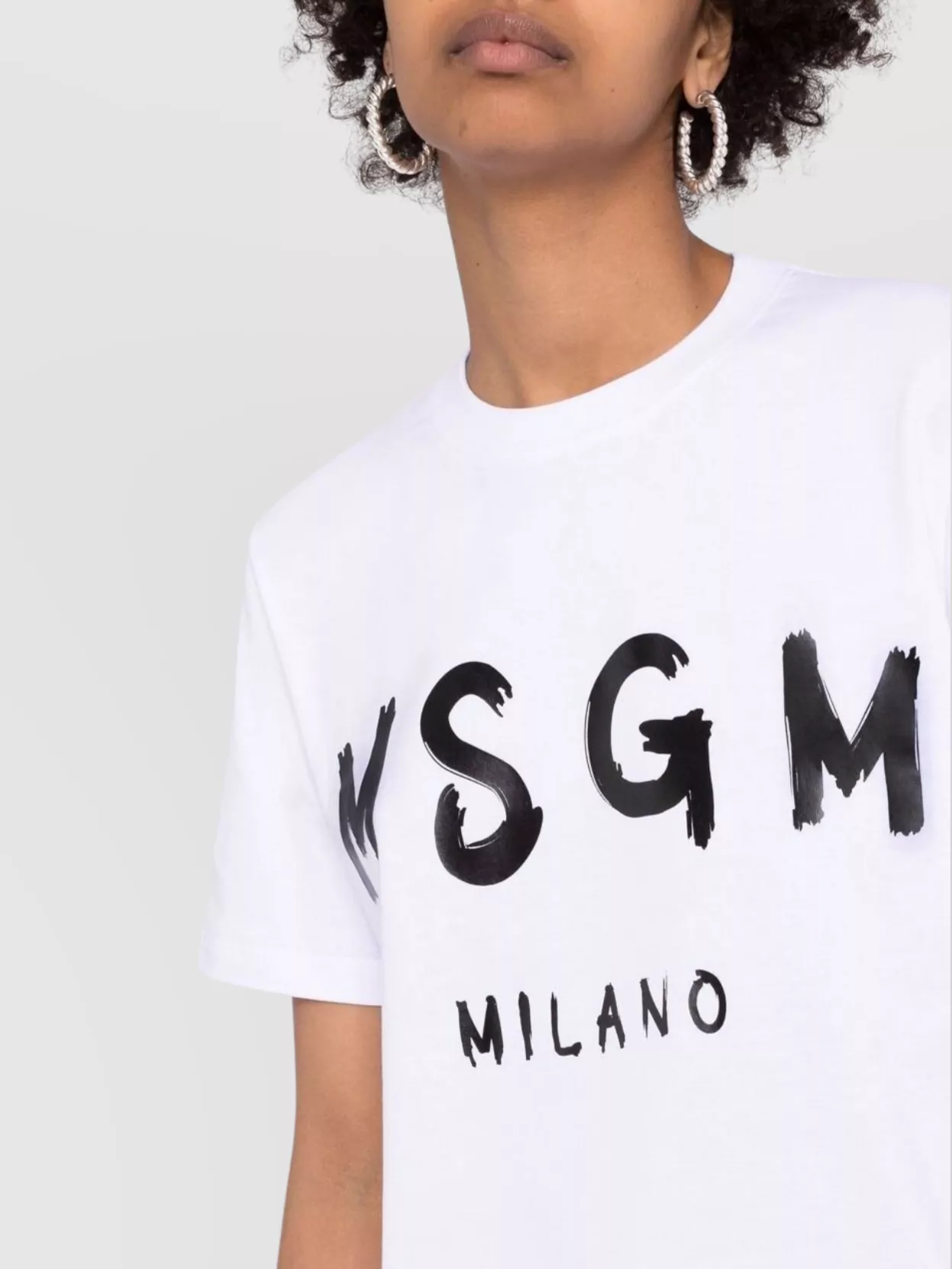 Msgm Regular Fit Short Sleeve Crew Neck Top