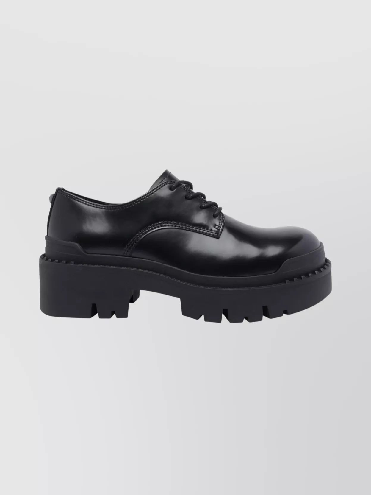 Ash Chunky Sole Lace-Up Loafers Metal Studs