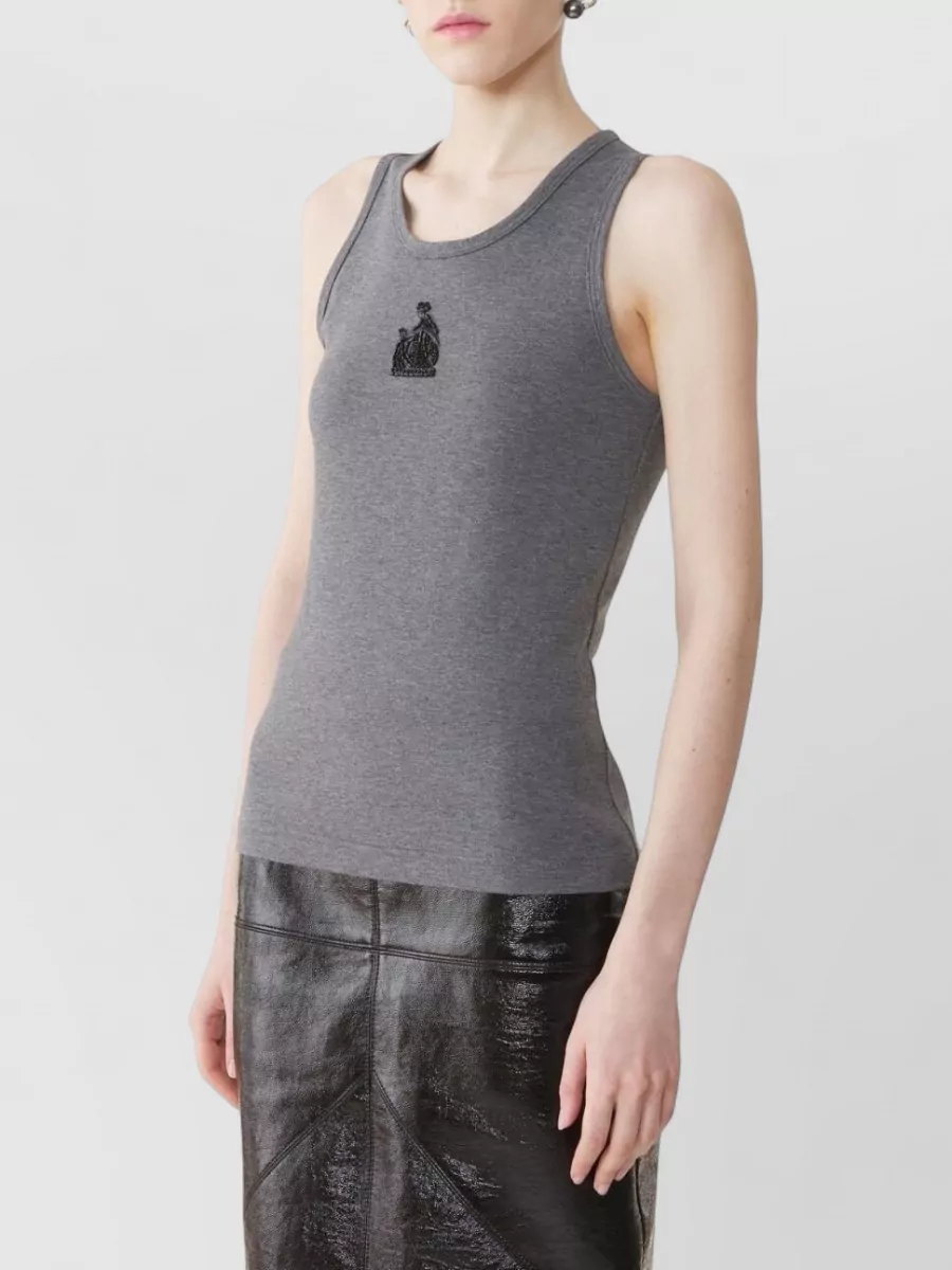 Lanvin Sleeveless Cotton Top