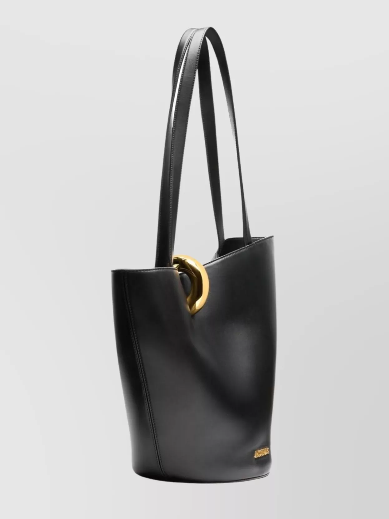 Jacquemus The Medium Bambola Asymmetric Leather Bucket Bag