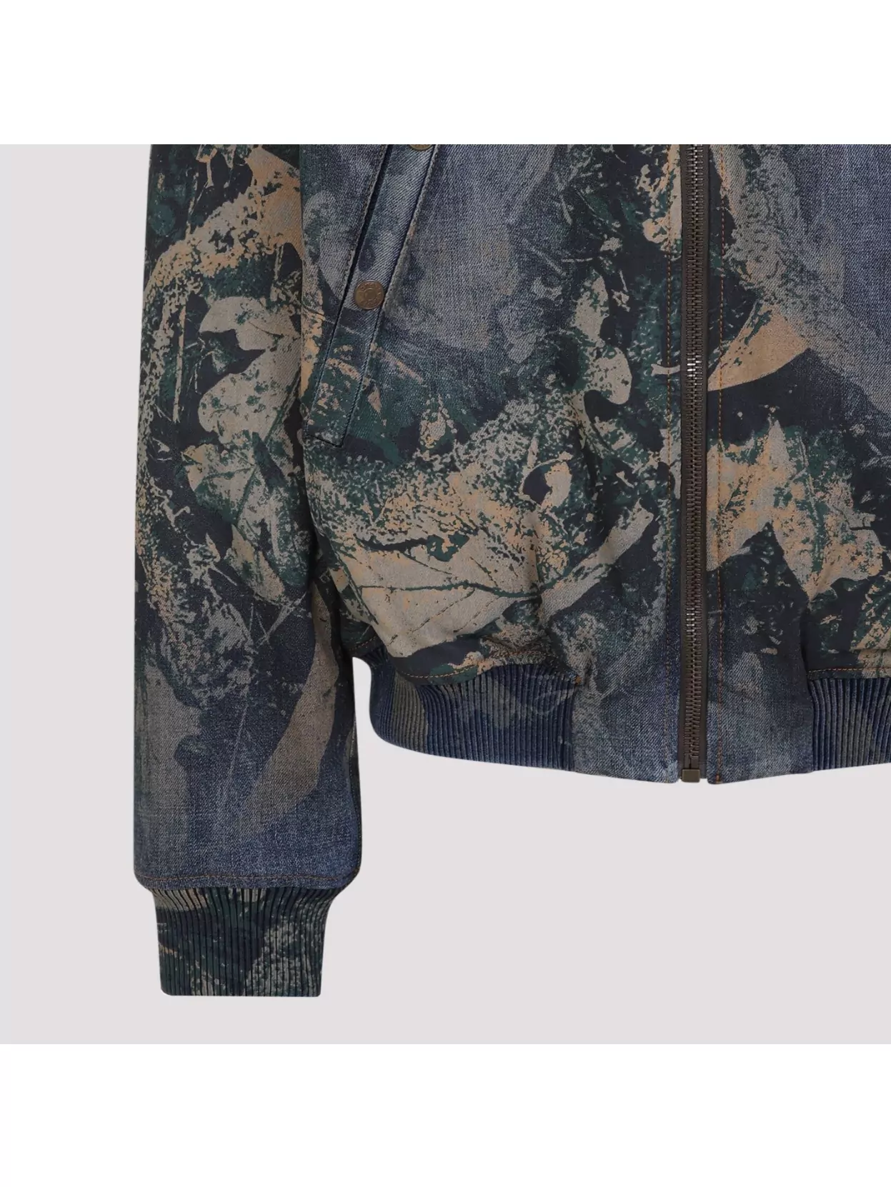 Acne Studios Cotton Bomber Jacket Graphic Pattern