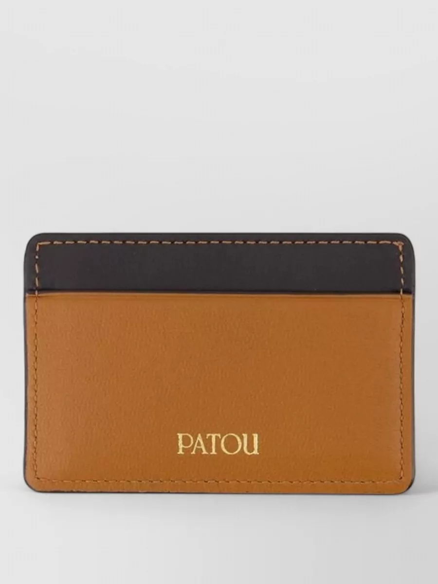 Patou leather cardholder