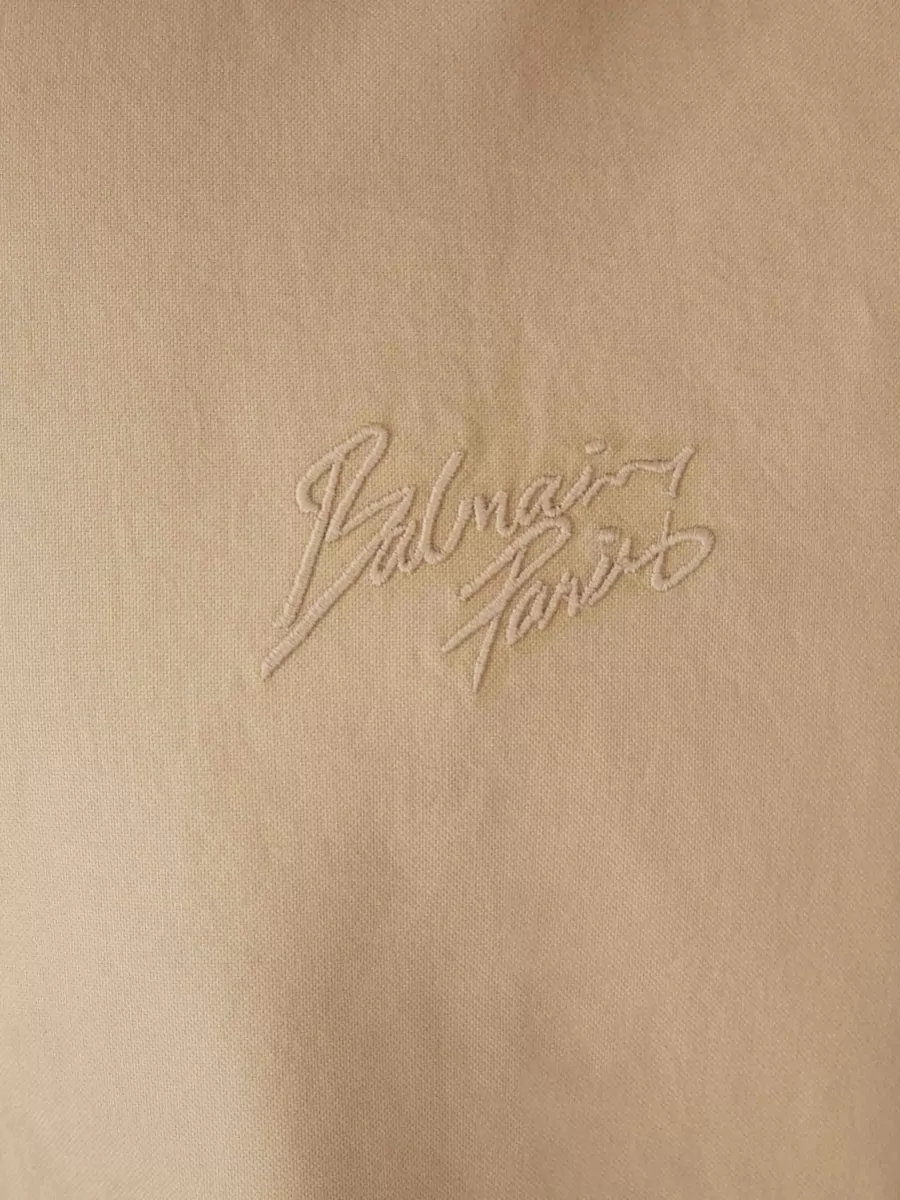 Balmain Logo Shirt Long Sleeves Button Down Collar