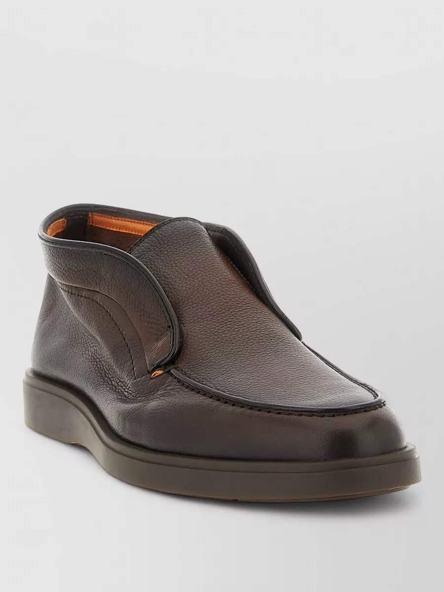 Santoni leather ankle boots