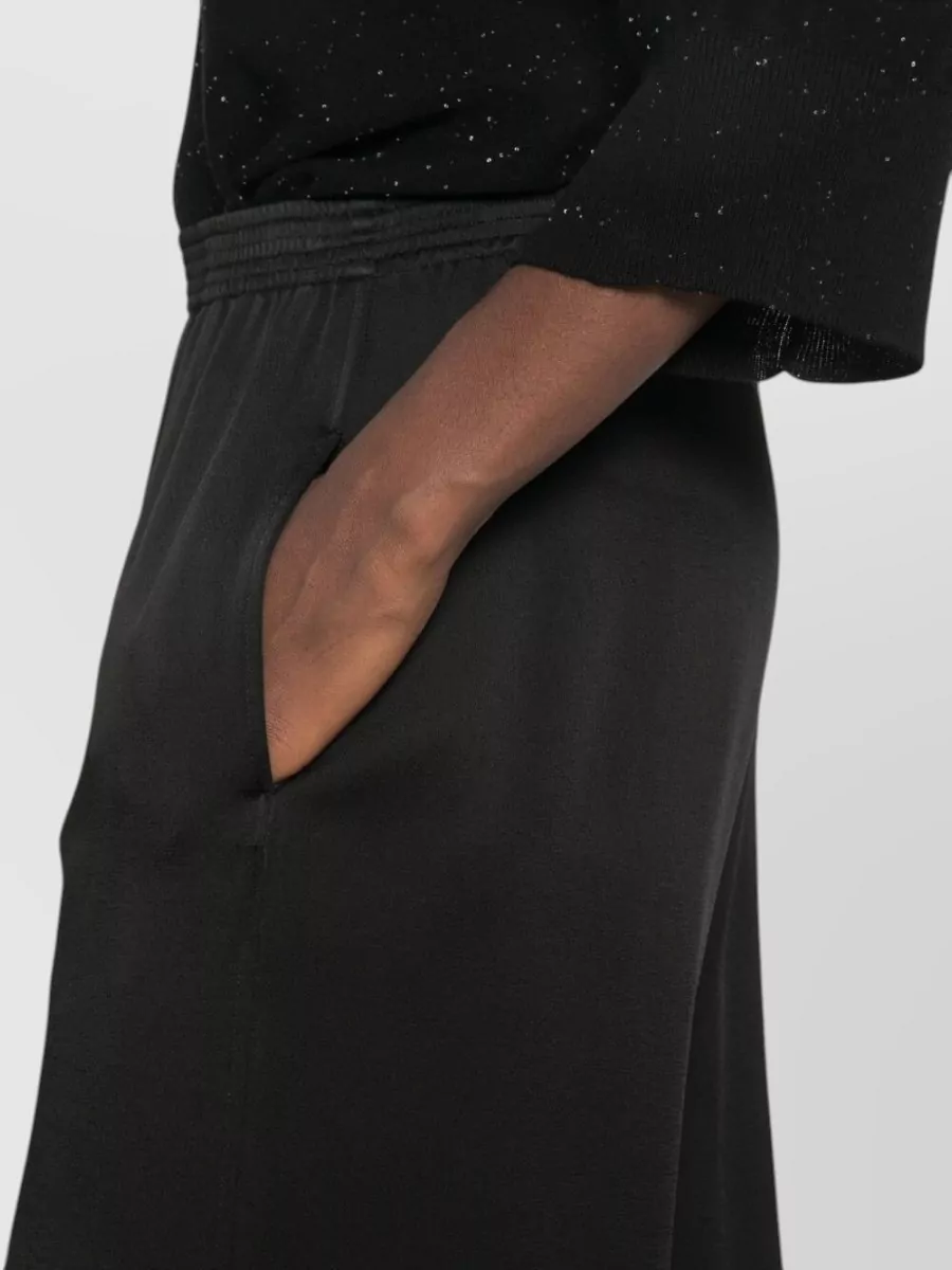 Fabiana Filippi Satin Wide-Leg Trousers