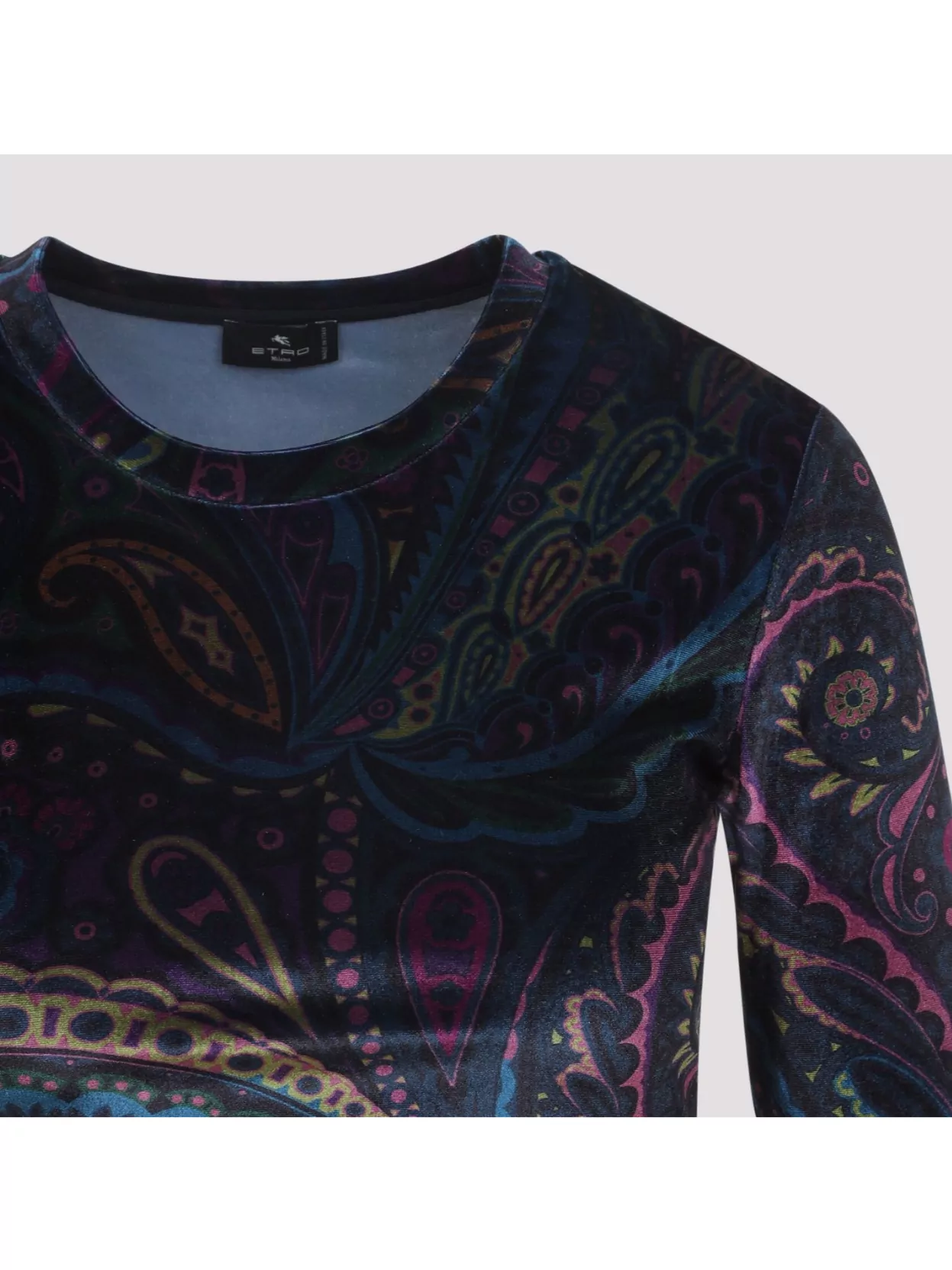 Etro Velvet Top In Multi