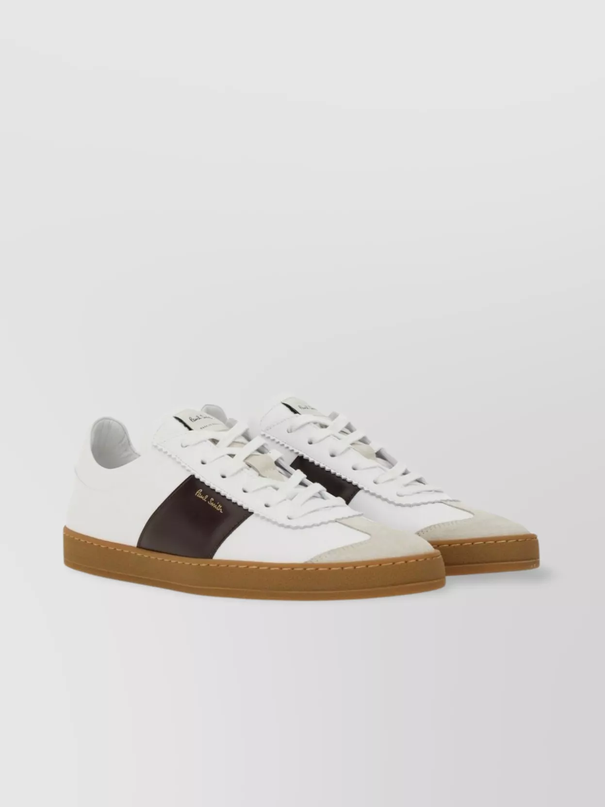 Paul Smith Panel Sneaker Round Toe Rubber Sole