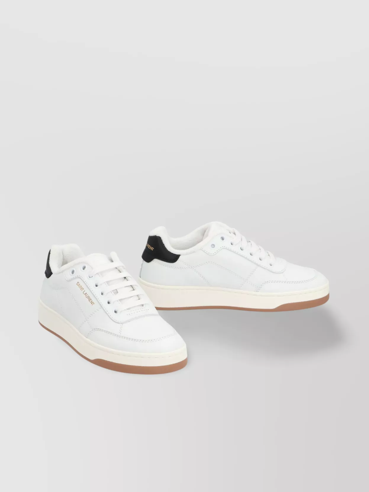 Saint Laurent Low-top Sneakers With Contrast Heel Tab