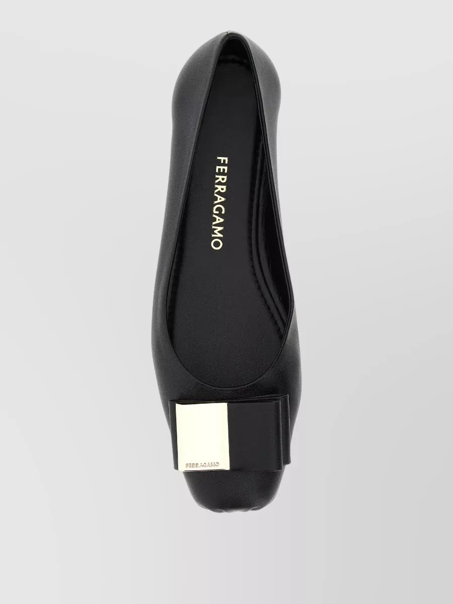 Ferragamo Lamb Leather Ballerina Shoes