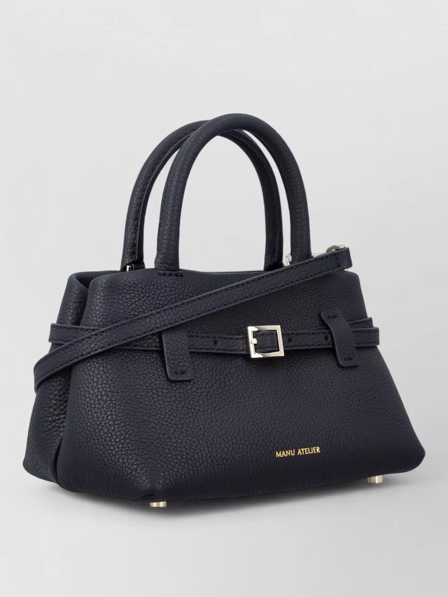 Manu Atelier Small Leather Shoulder Bag