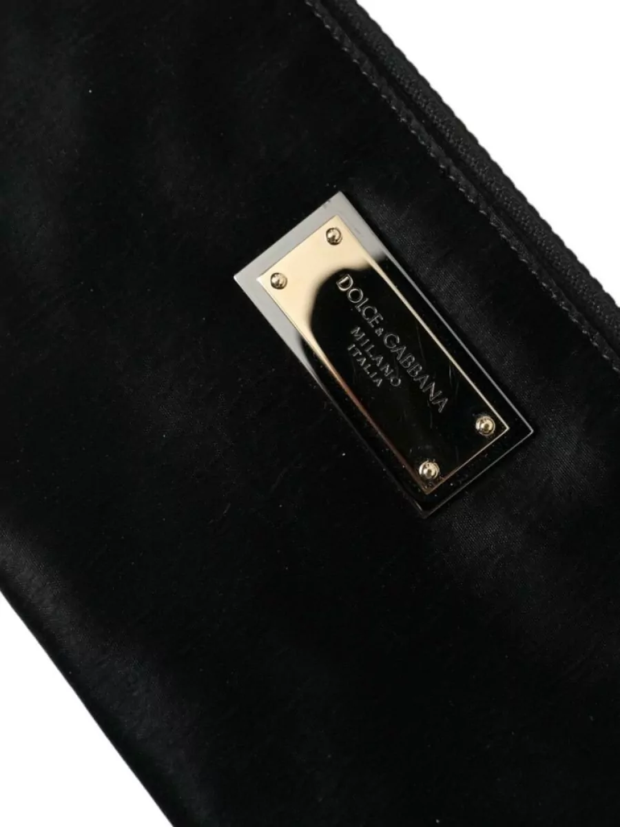 Dolce&Gabbana Daily Nylon Logo Plaque Clutch Bag