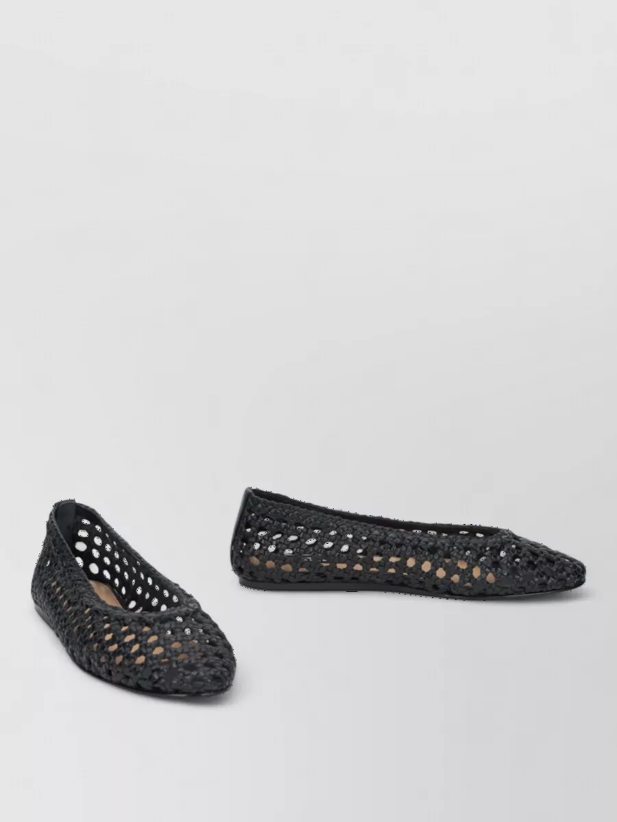 Manebi Woven Leather Ballerina Shoes