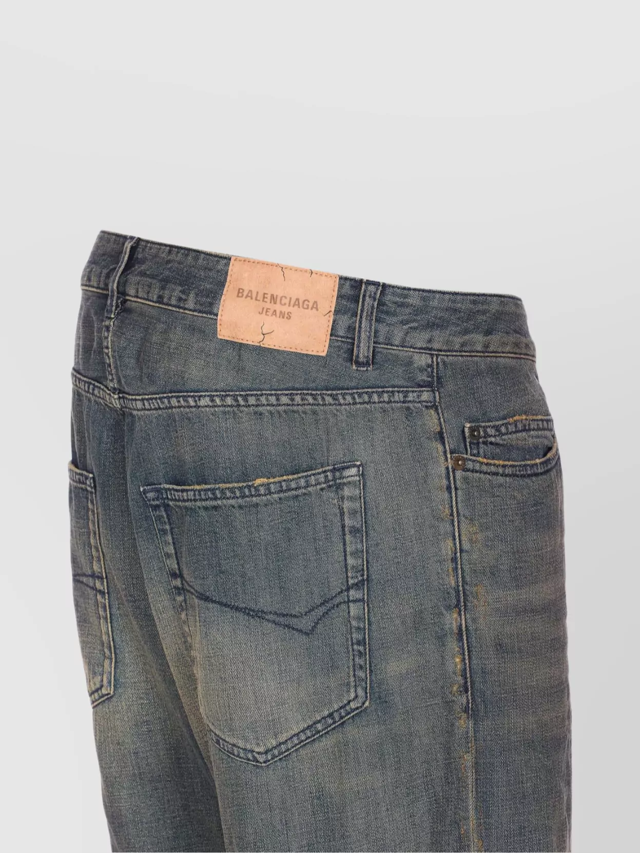 Balenciaga Relaxed Fit Five-Pocket Trousers Belt Loops