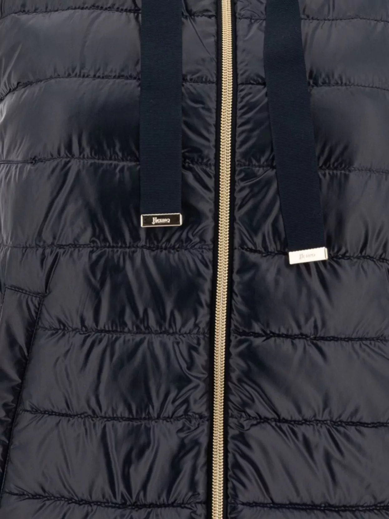 Herno Quilted Sleeveless Hooded Jackets With Side Pockets
