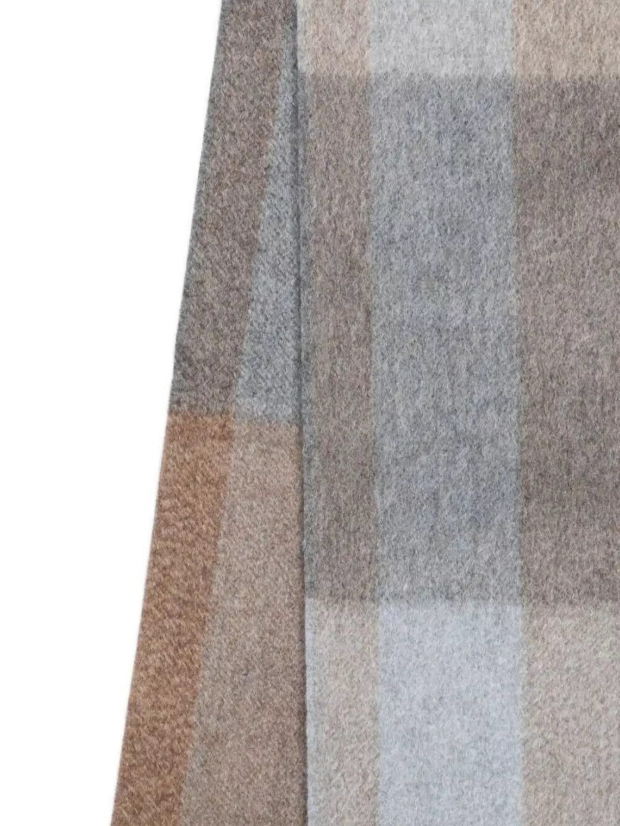 Zegna Cashmere Scarf With Check Pattern And Fringes