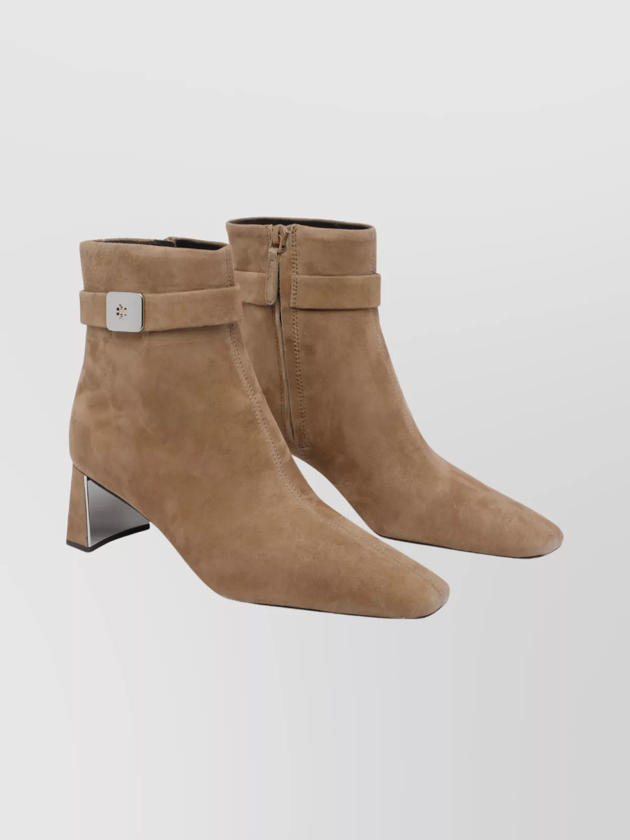 Tory Burch Georgia Suede Ankle Boots With Block Heel In Animal Print