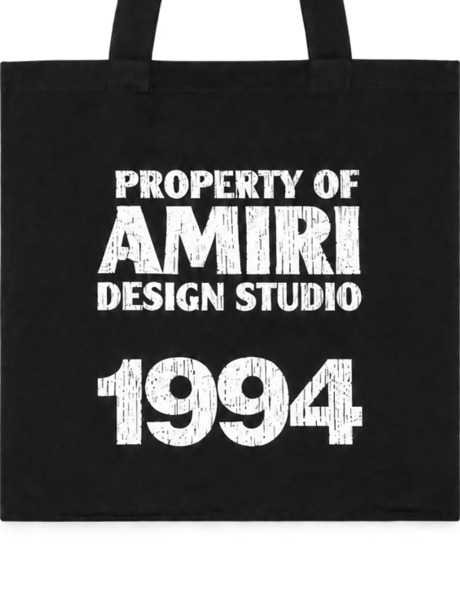 Amiri canvas tote bag