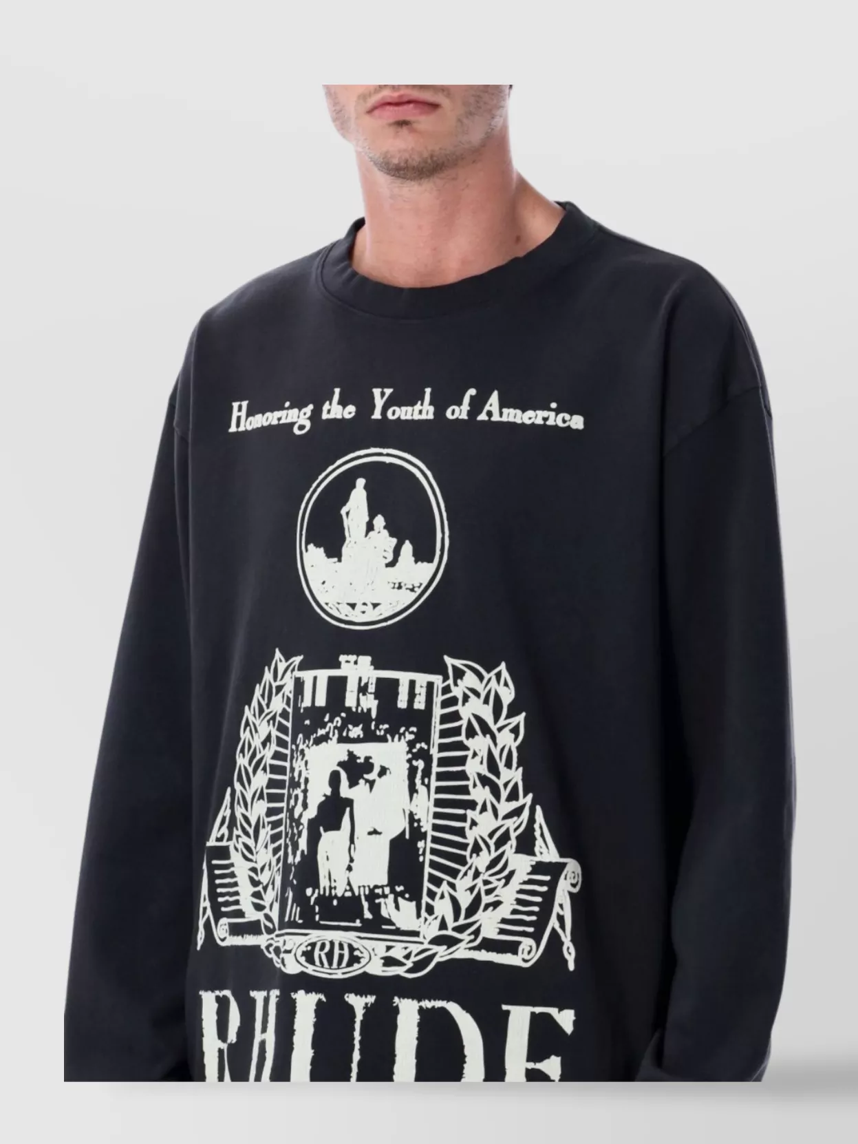 Rhude American Youth Long Sleeve T-Shirt