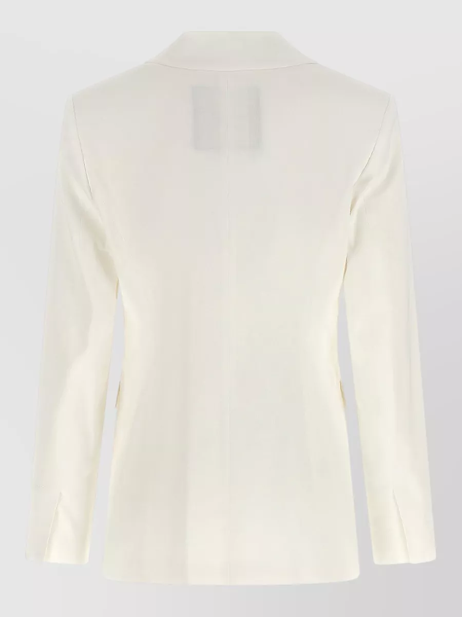 Pinko Linen Single-Breasted Blazer