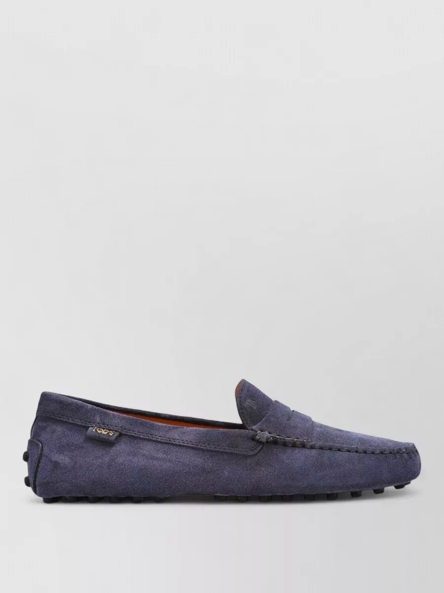 Tod's Suede Lace-Up Shoes Penny Strap