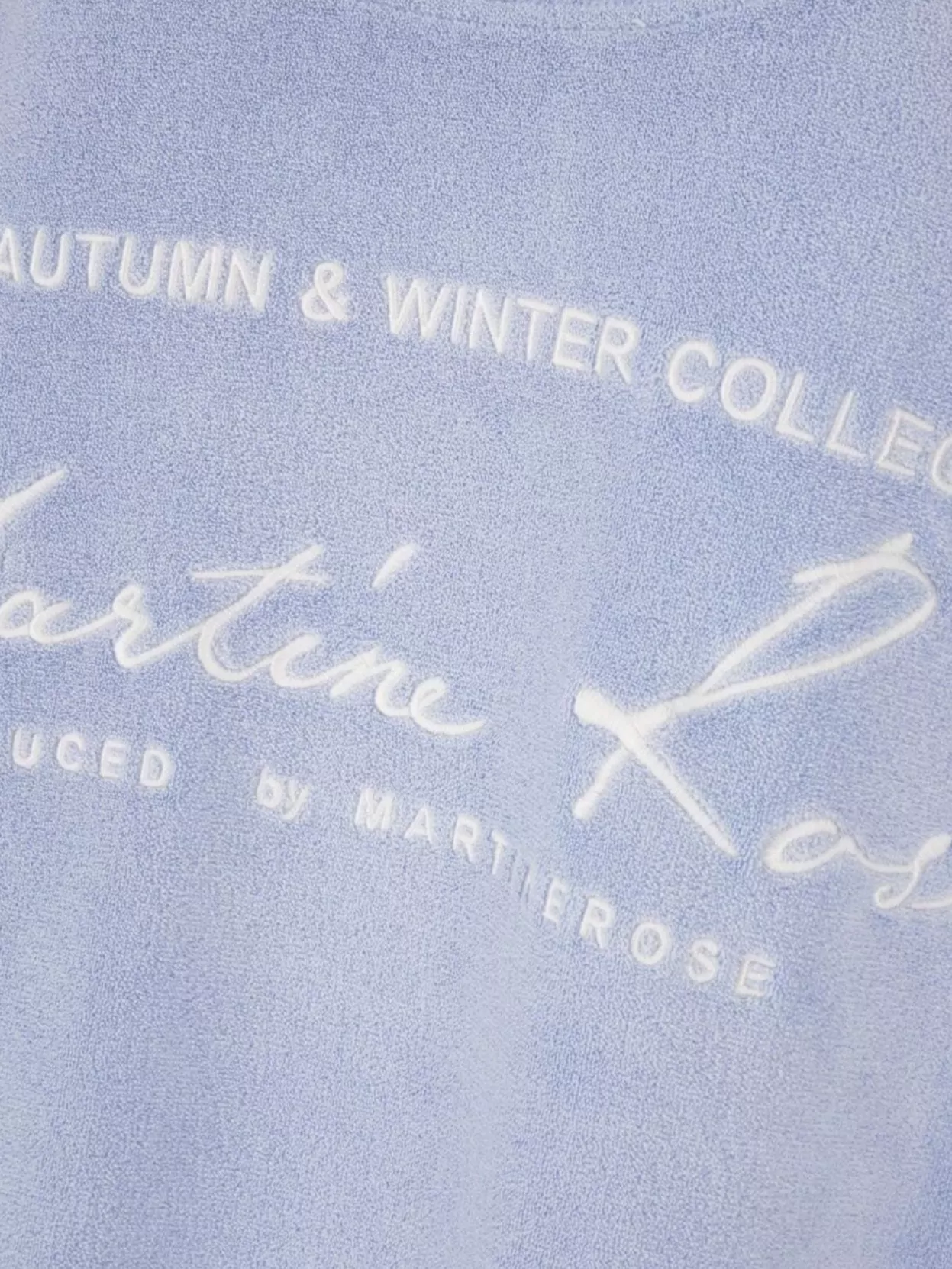 Martine Rose Drawstring Hood Terry Sweatshirt