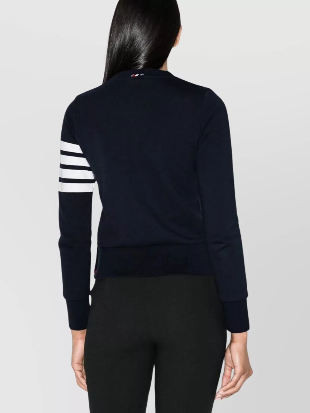 Thom Browne Crew Neck Knitwear Striped Detail