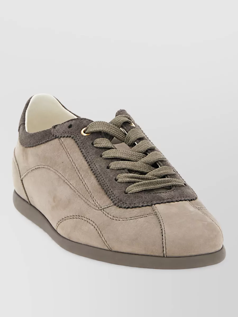 Brunello Cucinelli leather lace-up sneakers