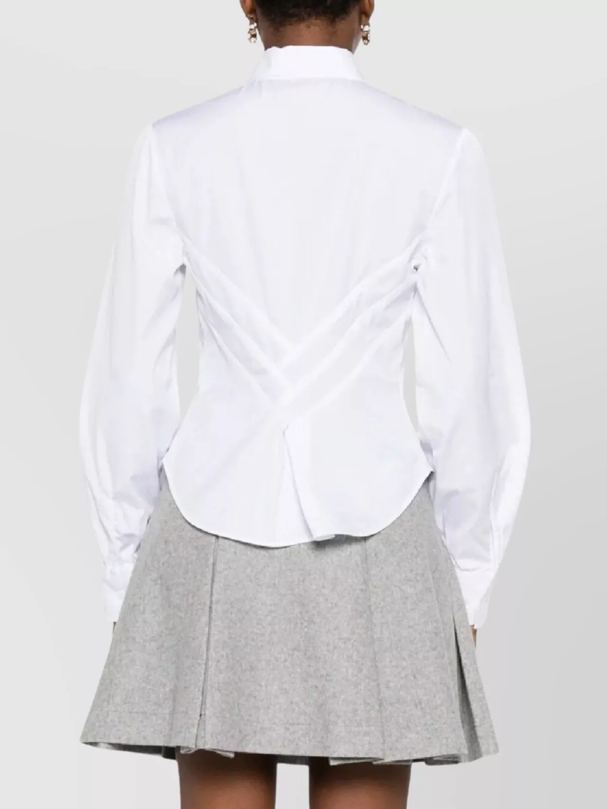 Ermanno Scervino Tailored Long Sleeve Collared Top