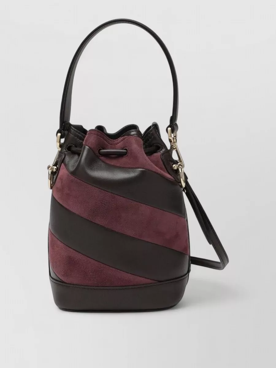 Fendi mon tresor mini leather bucket bag
