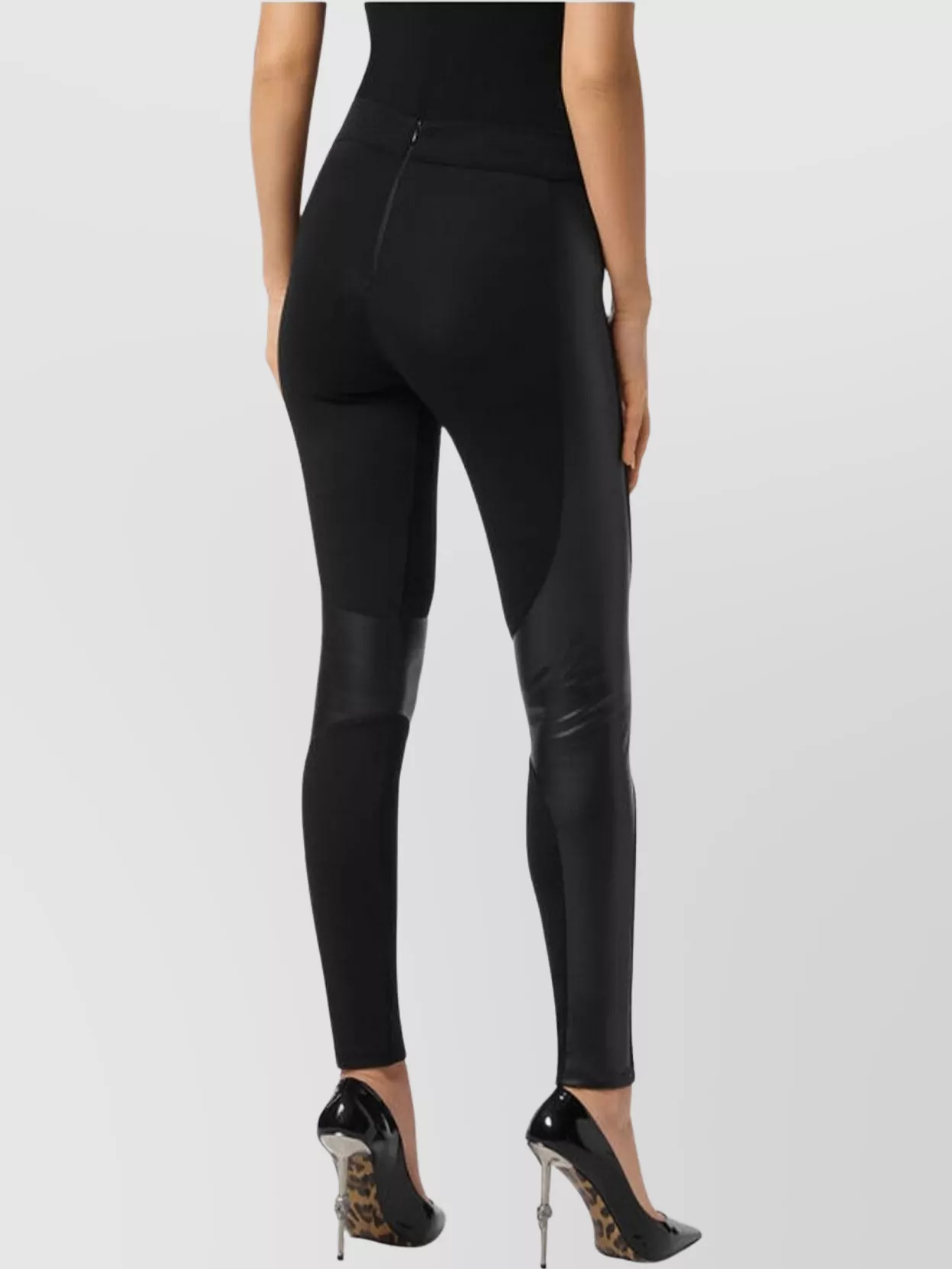 Philipp Plein Stretch Fit Ankle Length Trousers With Panels