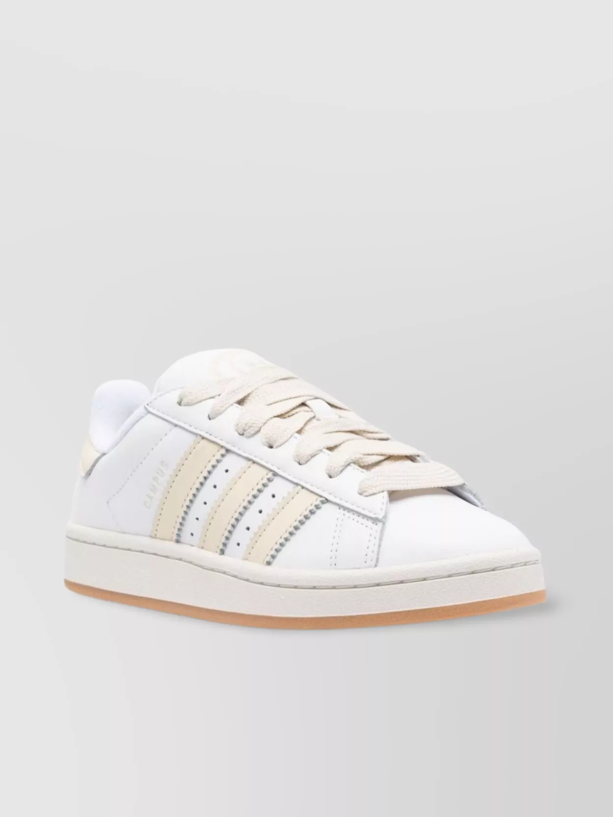 Adidas Originals Campus Sneakers With Perforated Silhouette In White