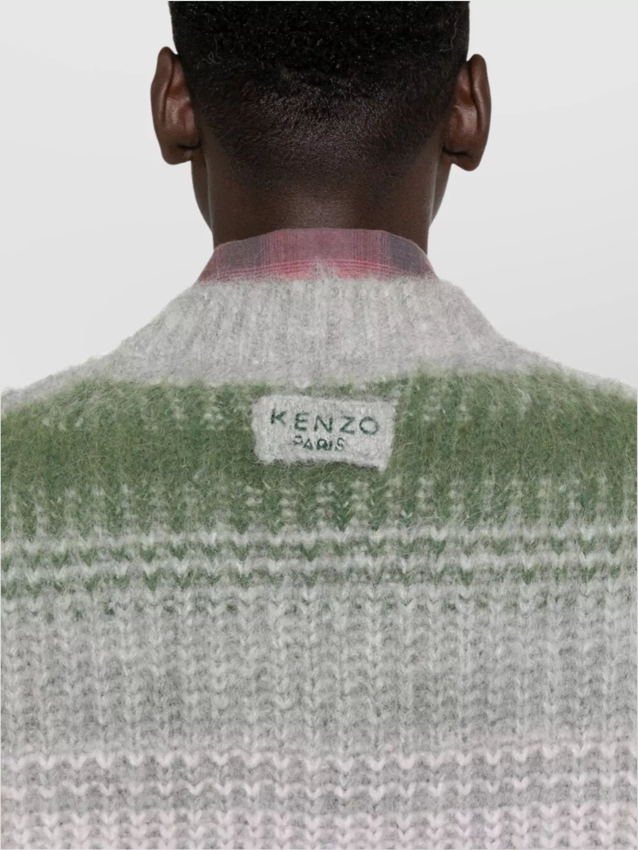 Kenzo Striped V-Neck Sweater Long Sleeves