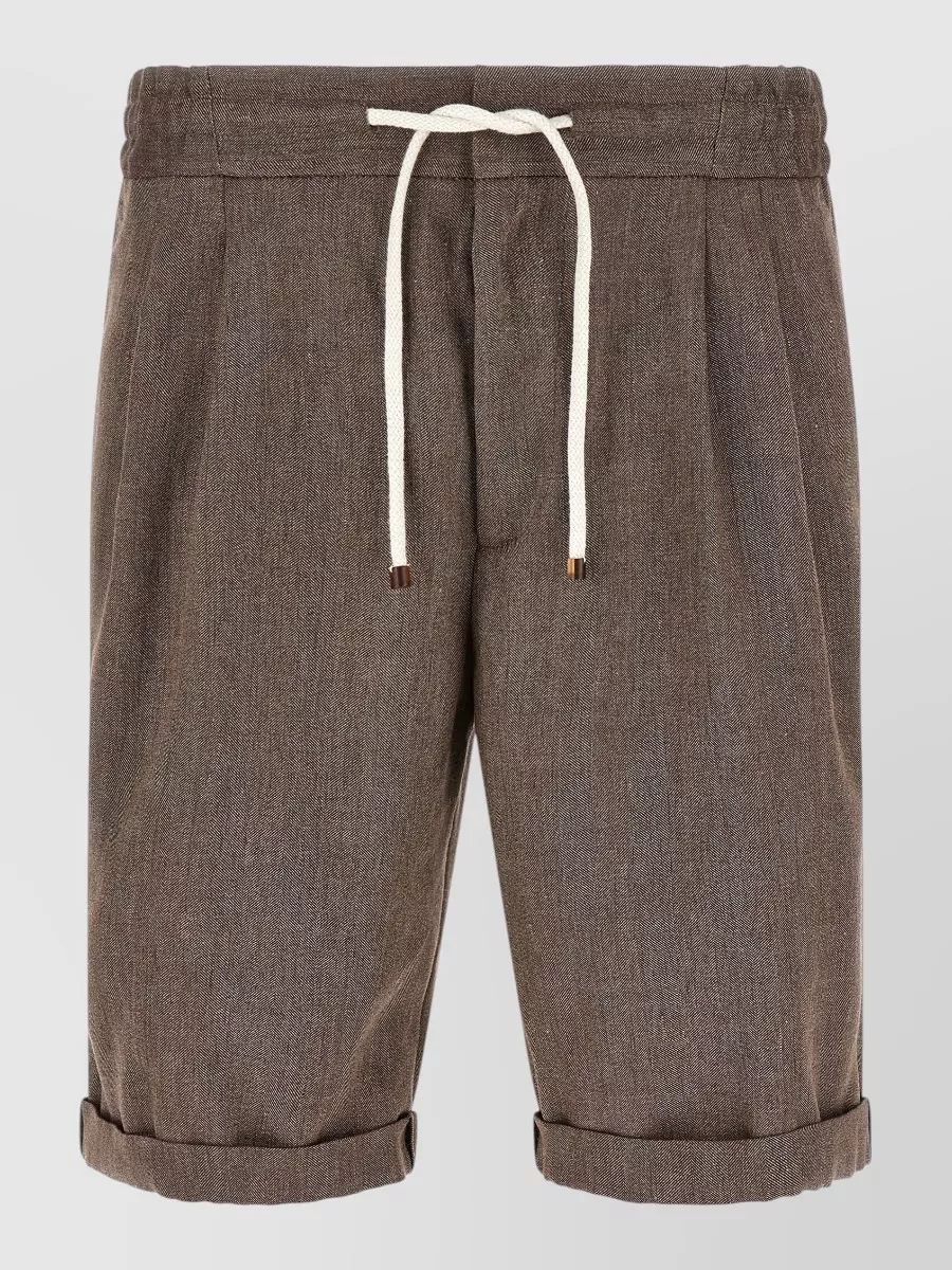 Brunello Cucinelli Linen wool bermuda shorts