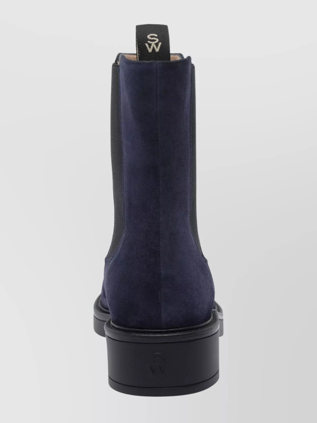 Stuart Weitzman Suede Ankle Boots Featuring Block Heel In Blue