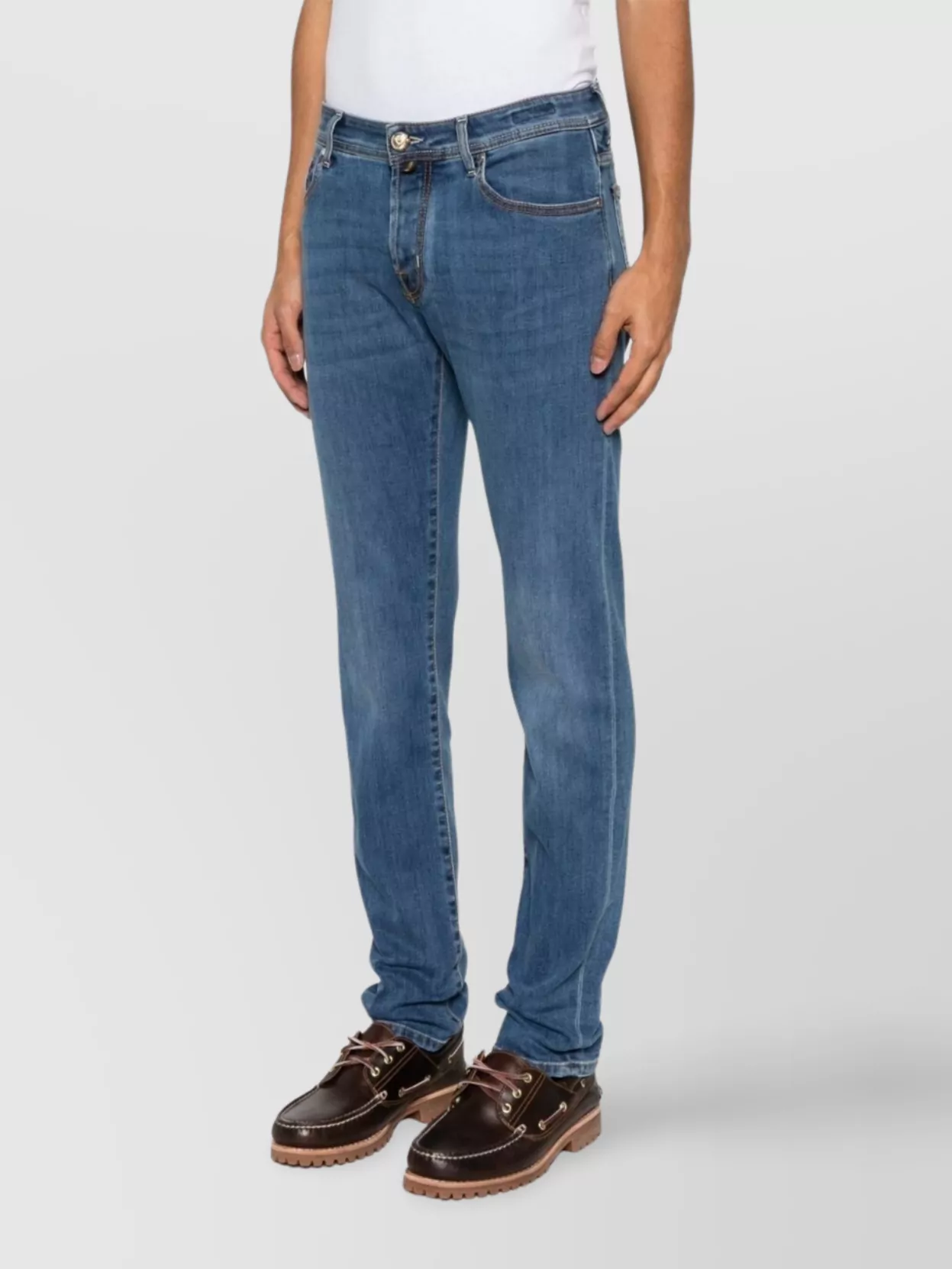 JACOB COHEN SLIM FIT DENIM JEANS WITH BELT LOOPS