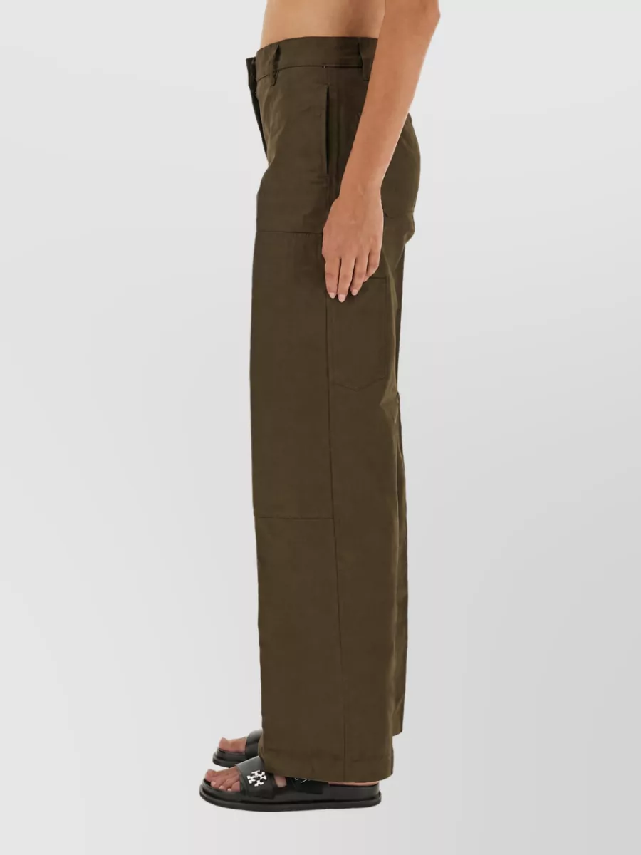 Tory Burch Cotton straight-leg cargo trousers