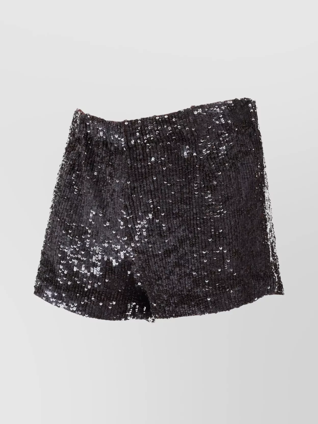 P.a.r.o.s.h Stylish Shorts With Sequin Detail And Elastic In Black