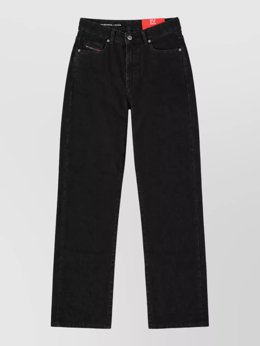 Diesel High Waist Wide Leg Unisex Casual Jeans