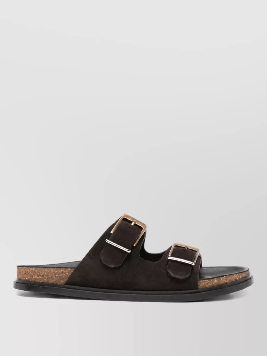 The Row Suede Sandals