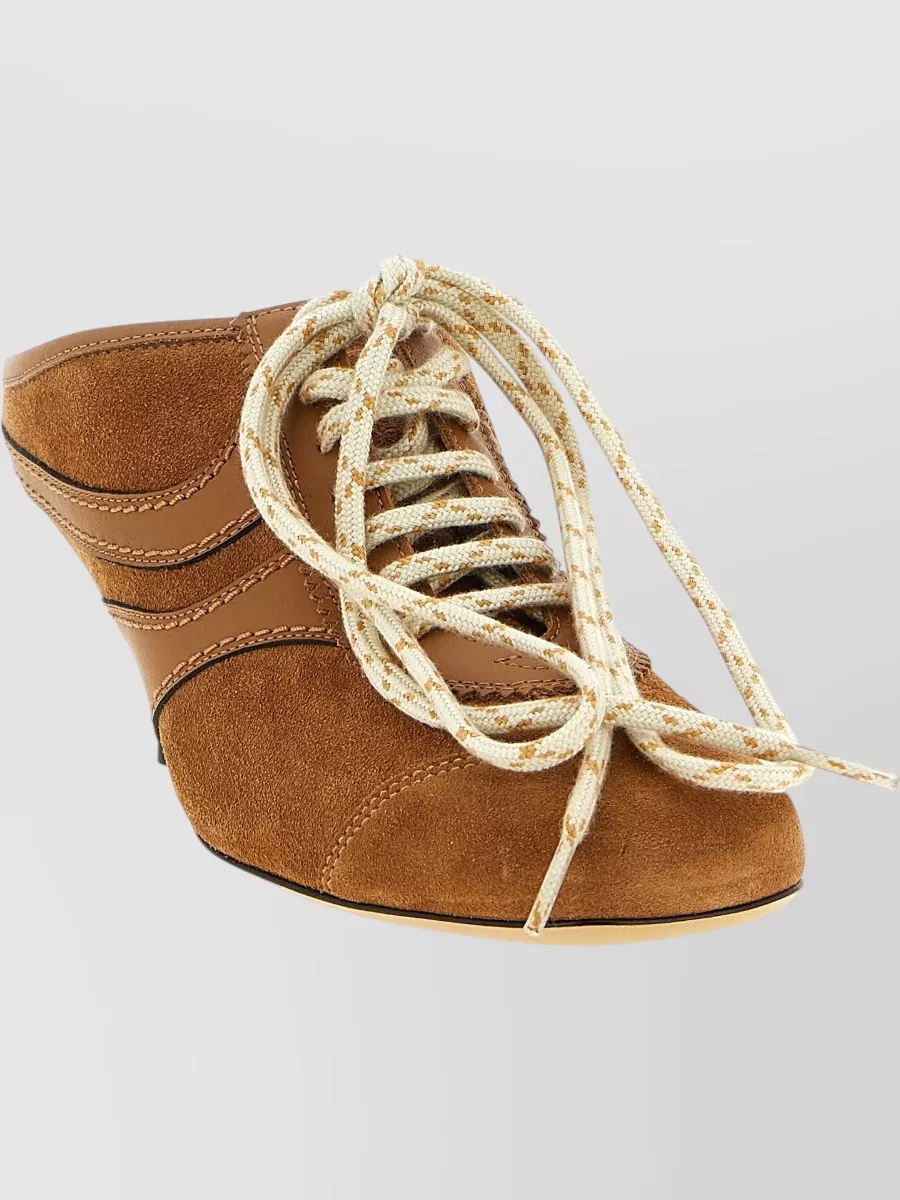 Dries Van Noten Leather Heeled Mules