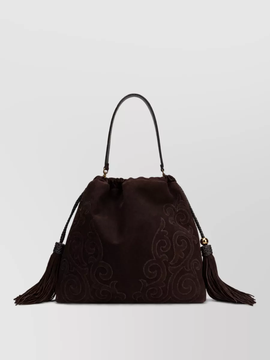 Etro goat leather shoulder bag