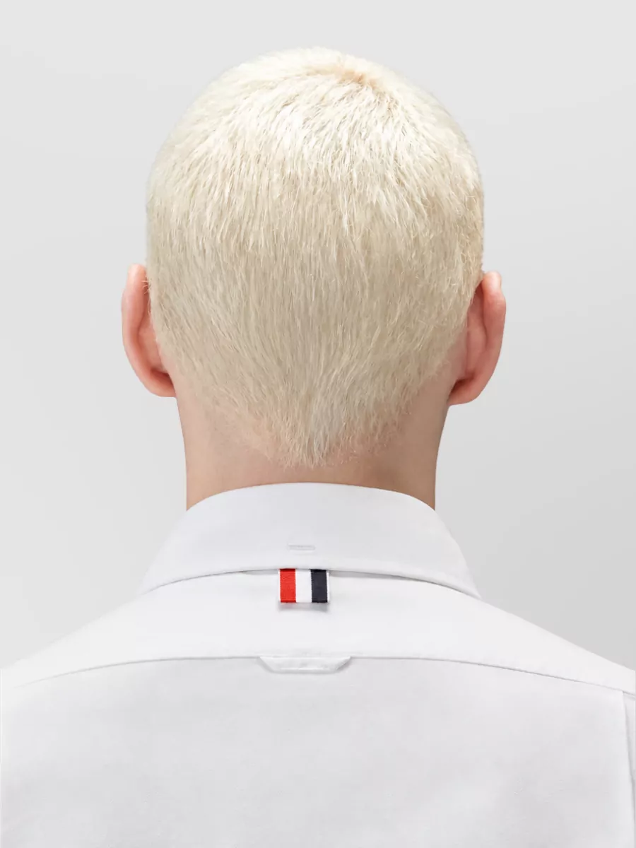 Thom Browne Cotton Straight-Fit Long-Sleeve Oxford Shirt